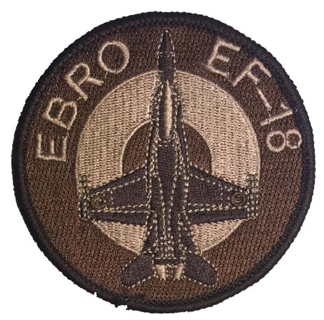 Escudo bordado EF-18 EBRO árido